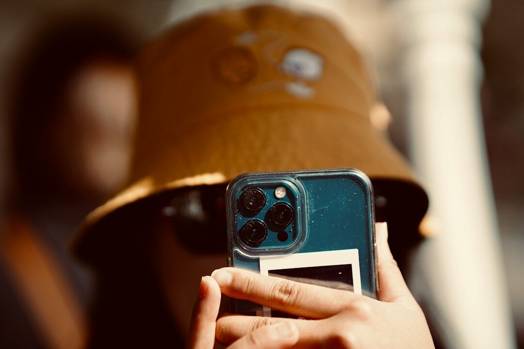 celebrity scrolling phone